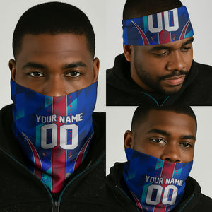 Personalized Les Grenadiers Haiti Football Neck Gaiter Eagle Champions Trophy Heritage