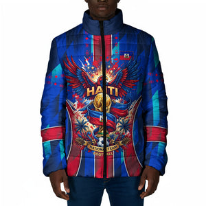 Personalized Les Grenadiers Haiti Football Padded Jacket Eagle Champions Trophy Heritage