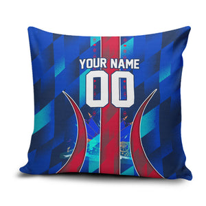 Personalized Les Grenadiers Haiti Football Pillow Cover Eagle Champions Trophy Heritage