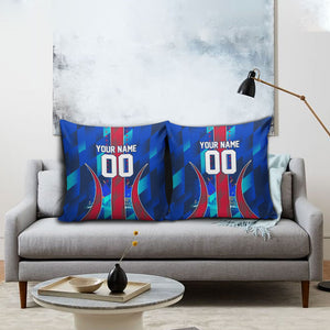 Personalized Les Grenadiers Haiti Football Pillow Cover Eagle Champions Trophy Heritage