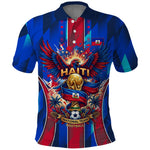 Personalized Les Grenadiers Haiti Football Polo Shirt Eagle Champions Trophy Heritage
