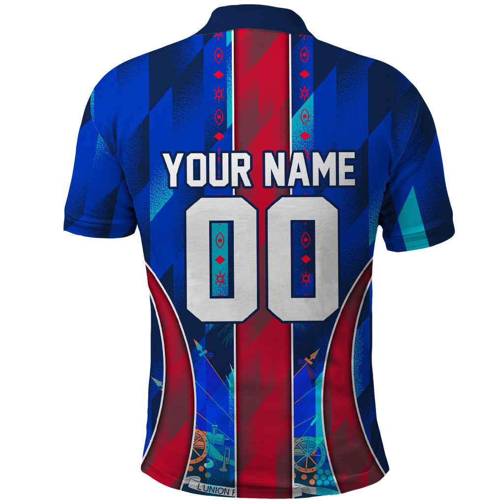 Personalized Les Grenadiers Haiti Football Polo Shirt Eagle Champions Trophy Heritage