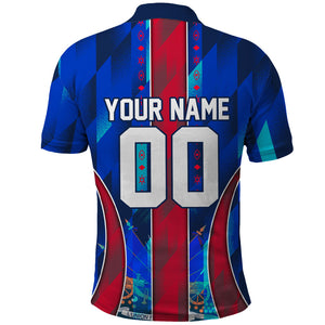 Personalized Les Grenadiers Haiti Football Polo Shirt Eagle Champions Trophy Heritage