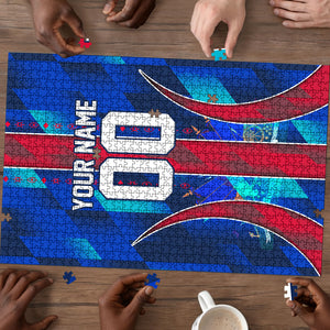 Personalized Les Grenadiers Haiti Football Puzzle Eagle Champions Trophy Heritage