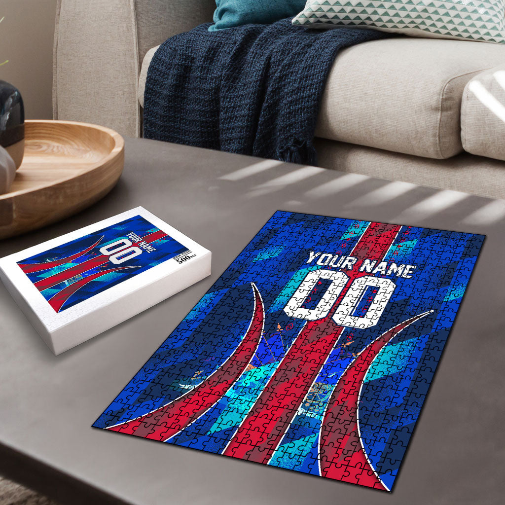 Personalized Les Grenadiers Haiti Football Puzzle Eagle Champions Trophy Heritage