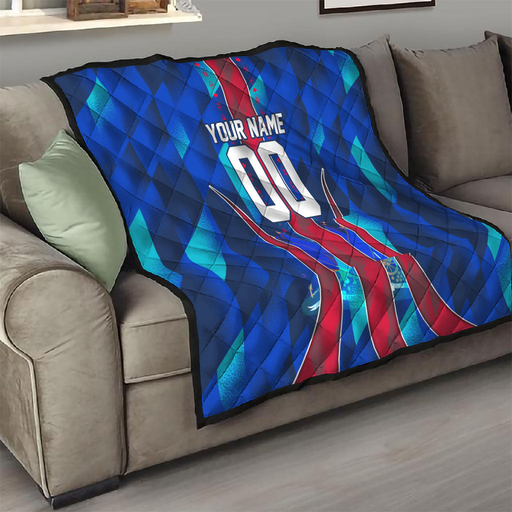 Personalized Les Grenadiers Haiti Football Quilt Eagle Champions Trophy Heritage
