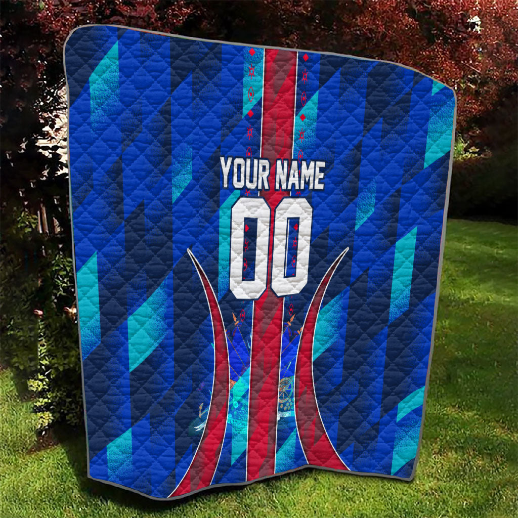 Personalized Les Grenadiers Haiti Football Quilt Eagle Champions Trophy Heritage