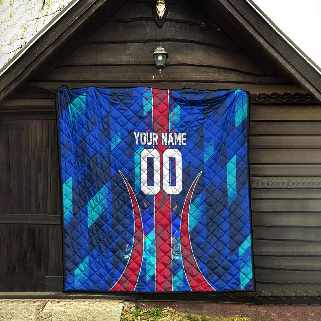 Personalized Les Grenadiers Haiti Football Quilt Eagle Champions Trophy Heritage