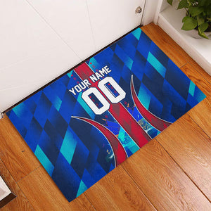 Personalized Les Grenadiers Haiti Football Rubber Doormat Eagle Champions Trophy Heritage