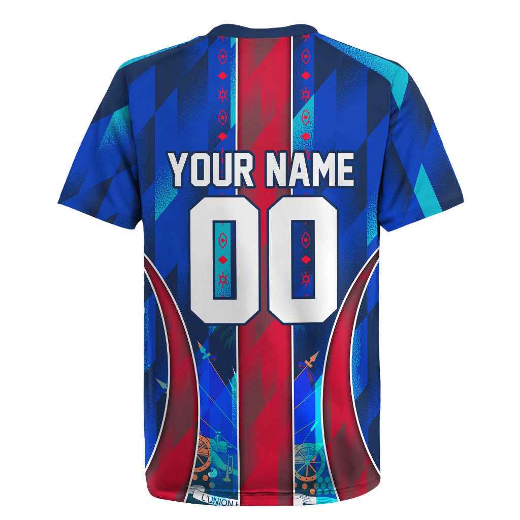 Personalized Les Grenadiers Haiti Football Rugby Jersey Eagle Champions Trophy Heritage