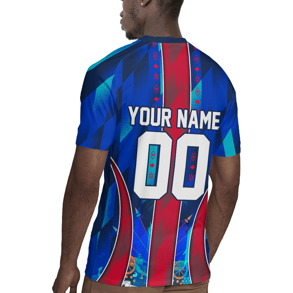 Personalized Les Grenadiers Haiti Football Rugby Jersey Eagle Champions Trophy Heritage