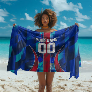 Personalized Les Grenadiers Haiti Football Sarong Eagle Champions Trophy Heritage