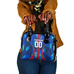 Personalized Les Grenadiers Haiti Football Shoulder Handbag Eagle Champions Trophy Heritage