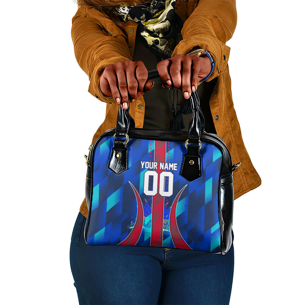 Personalized Les Grenadiers Haiti Football Shoulder Handbag Eagle Champions Trophy Heritage