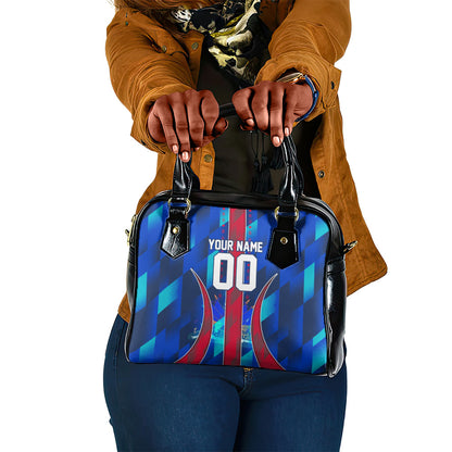 Personalized Les Grenadiers Haiti Football Shoulder Handbag Eagle Champions Trophy Heritage