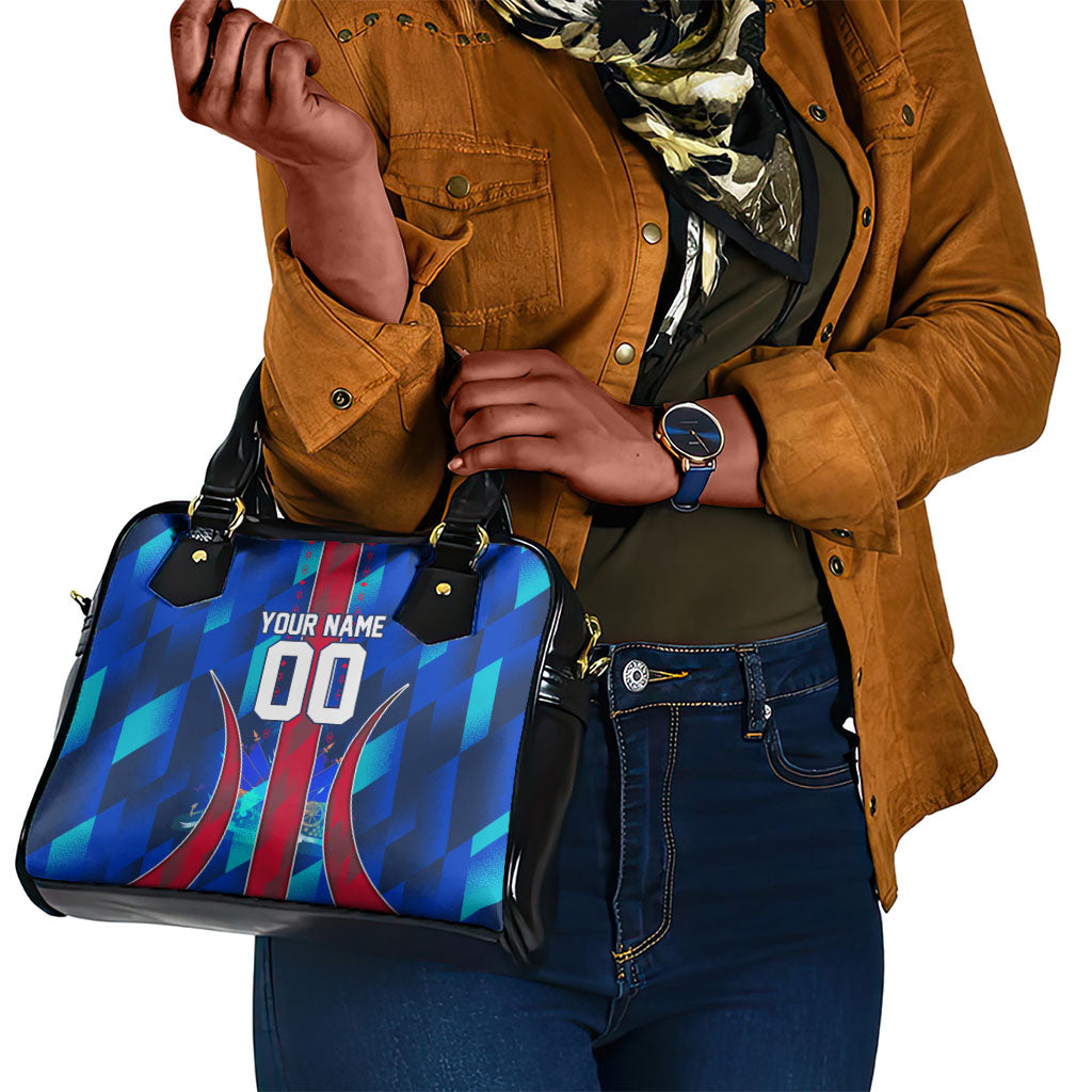 Personalized Les Grenadiers Haiti Football Shoulder Handbag Eagle Champions Trophy Heritage