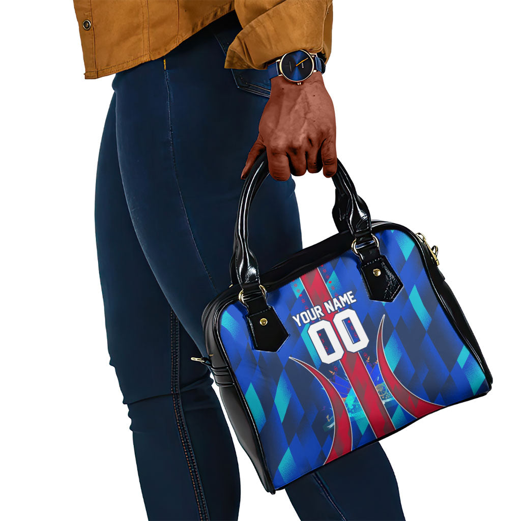 Personalized Les Grenadiers Haiti Football Shoulder Handbag Eagle Champions Trophy Heritage