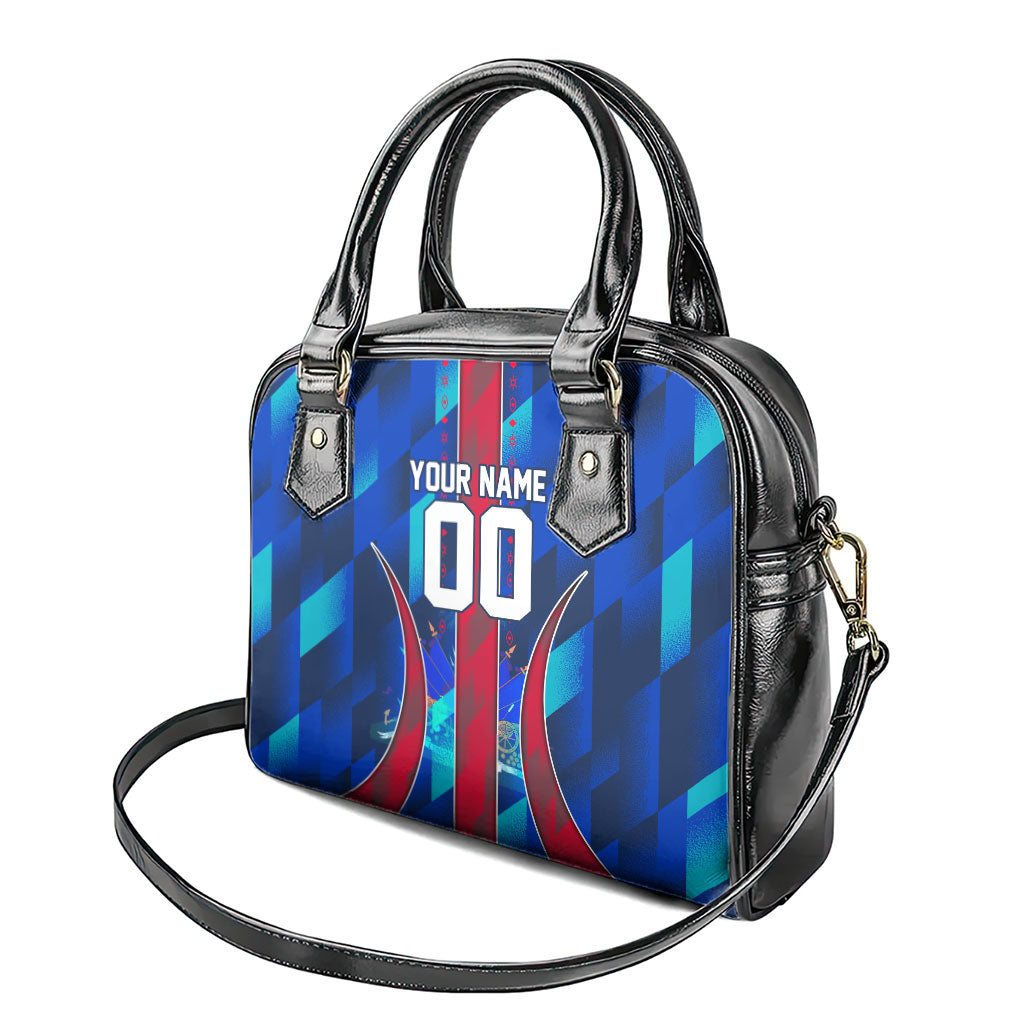 Personalized Les Grenadiers Haiti Football Shoulder Handbag Eagle Champions Trophy Heritage
