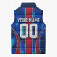 Personalized Les Grenadiers Haiti Football Sleeveless Puffer Jacket Eagle Champions Trophy Heritage