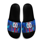 Personalized Les Grenadiers Haiti Football Slide Sandals Eagle Champions Trophy Heritage