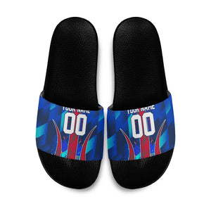 Personalized Les Grenadiers Haiti Football Slide Sandals Eagle Champions Trophy Heritage