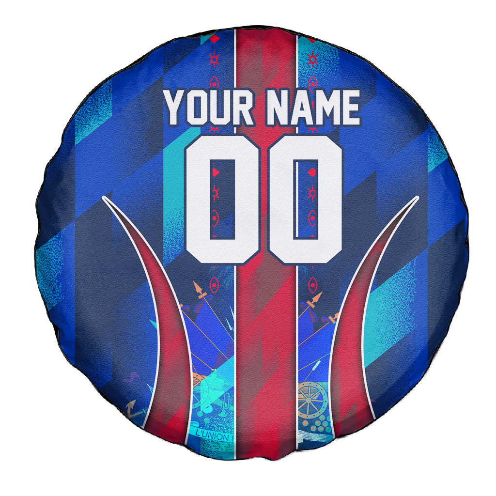 Personalized Les Grenadiers Haiti Football Spare Tire Cover Eagle Champions Trophy Heritage