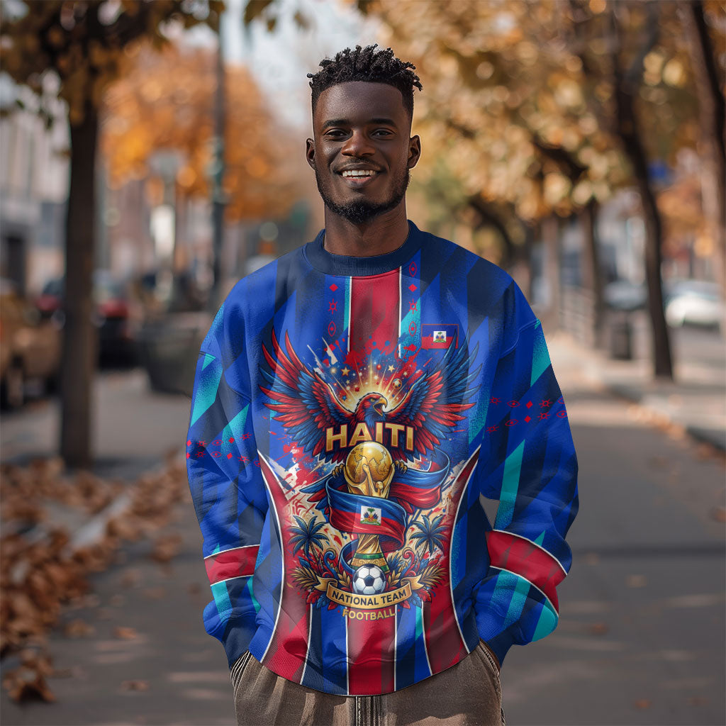 Personalized Les Grenadiers Haiti Football Sweatshirt Eagle Champions Trophy Heritage