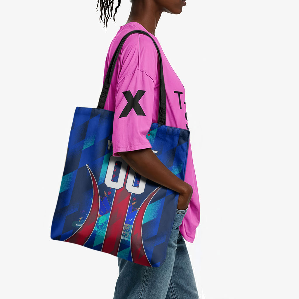 Personalized Les Grenadiers Haiti Football Tote Bag Eagle Champions Trophy Heritage