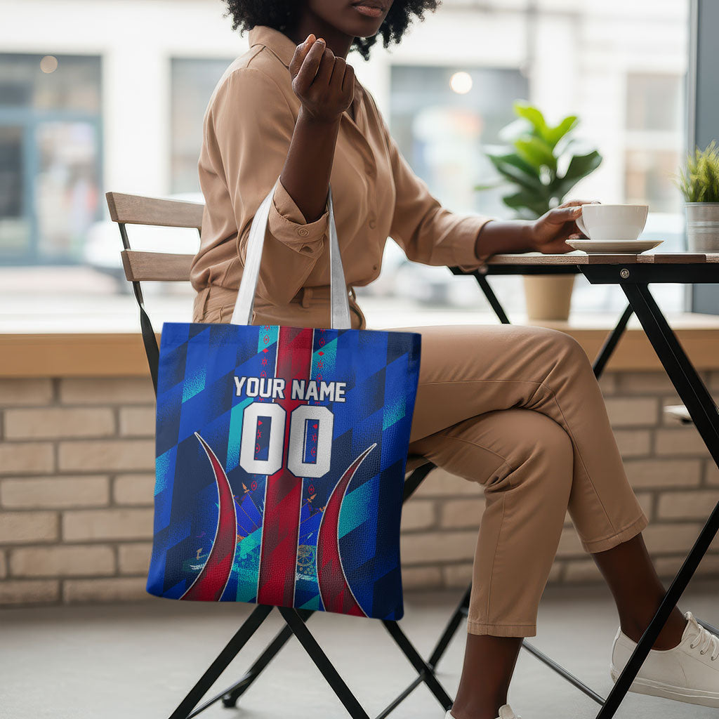 Personalized Les Grenadiers Haiti Football Tote Bag Eagle Champions Trophy Heritage
