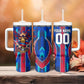 Personalized Les Grenadiers Haiti Football Tumbler With Handle Eagle Champions Trophy Heritage