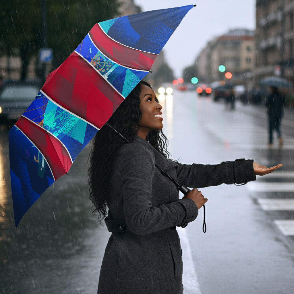 Personalized Les Grenadiers Haiti Football Umbrella Eagle Champions Trophy Heritage