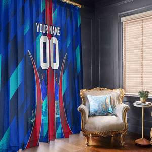 Personalized Les Grenadiers Haiti Football Window Curtain Eagle Champions Trophy Heritage