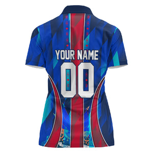 Personalized Les Grenadiers Haiti Football Women Polo Shirt Eagle Champions Trophy Heritage