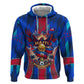Personalized Les Grenadiers Haiti Football Zip Hoodie Eagle Champions Trophy Heritage
