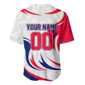 Personalized Haiti Football Champions Baseball Jersey Roaring Lion Soccer Mascot With Haiti Trophy Flag