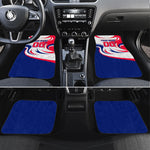 Personalized Haiti Football Champions Car Mats Roaring Lion Soccer Mascot With Haiti Trophy Flag