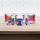 Personalized Haiti Football Champions Ceramic Mug Roaring Lion Soccer Mascot With Haiti Trophy Flag