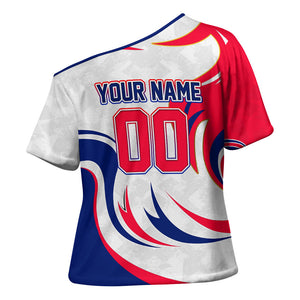 Personalized Haiti Football Champions Cross Shoulder Shirt Roaring Lion Soccer Mascot With Haiti Trophy Flag
