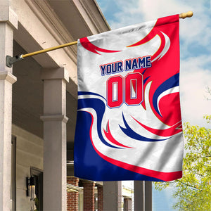 Personalized Haiti Football Champions Garden Flag Roaring Lion Soccer Mascot With Haiti Trophy Flag
