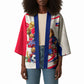 Personalized Haiti Football Champions Kimono Roaring Lion Soccer Mascot With Haiti Trophy Flag