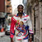 Personalized Haiti Football Champions Long Sleeve Button Shirt Roaring Lion Soccer Mascot With Haiti Trophy Flag