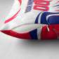 Personalized Haiti Football Champions Pillow Cover Roaring Lion Soccer Mascot With Haiti Trophy Flag