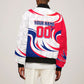 Personalized Haiti Football Champions Sleeve Zip Bomber Jacket Roaring Lion Soccer Mascot With Haiti Trophy Flag