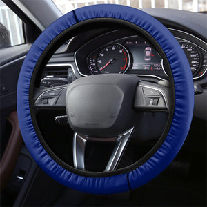 Haiti Football Champions Steering Wheel Cover Roaring Lion Soccer Mascot With Haiti Trophy Flag