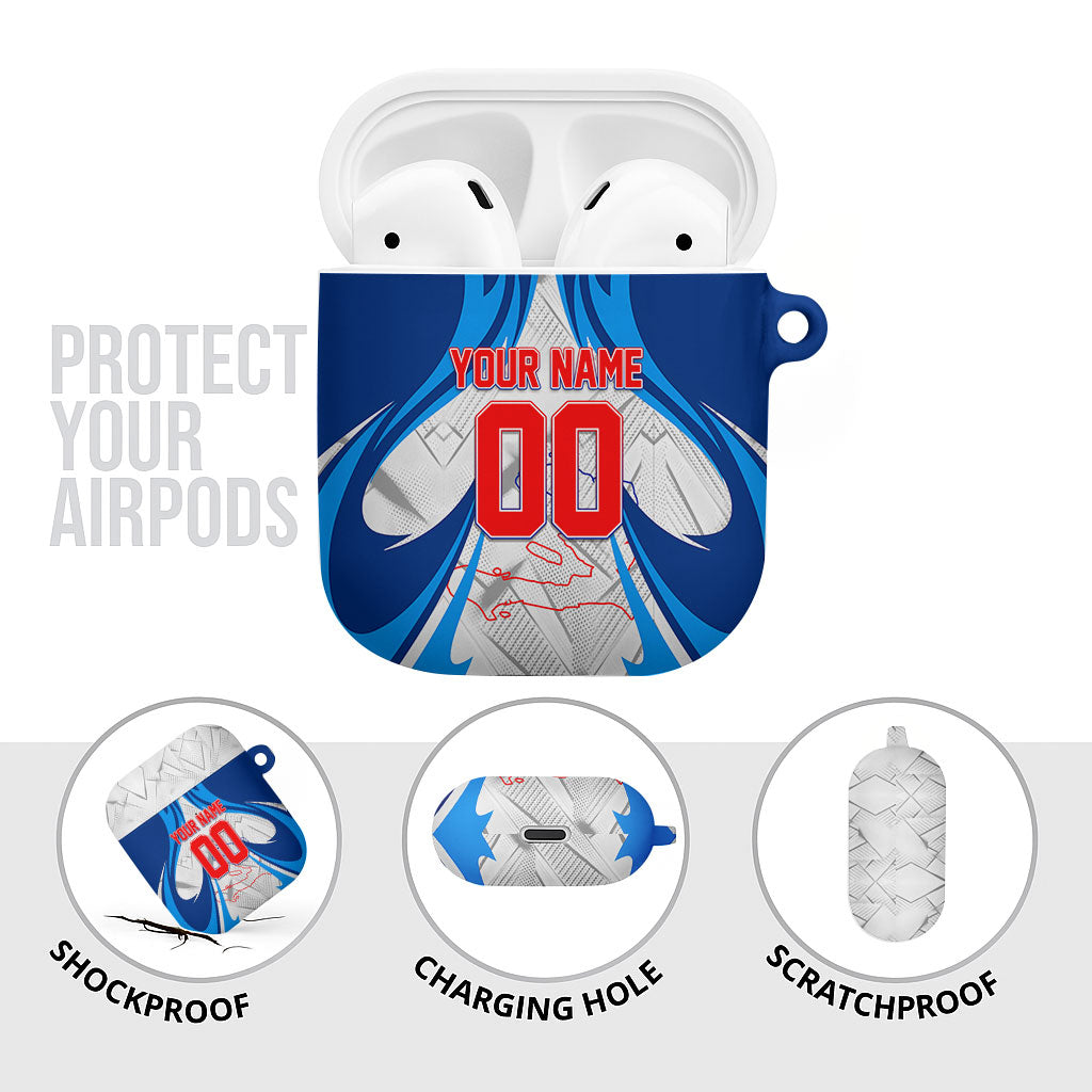 Personalized Haiti Football Champions AirPods Case World Soccer Winning Trophy 2026