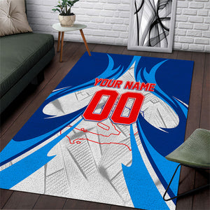Personalized Haiti Football Champions Area Rug World Soccer Winning Trophy 2026