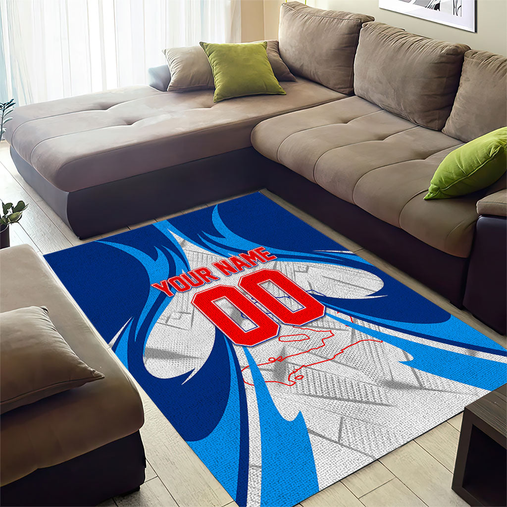 Personalized Haiti Football Champions Area Rug World Soccer Winning Trophy 2026