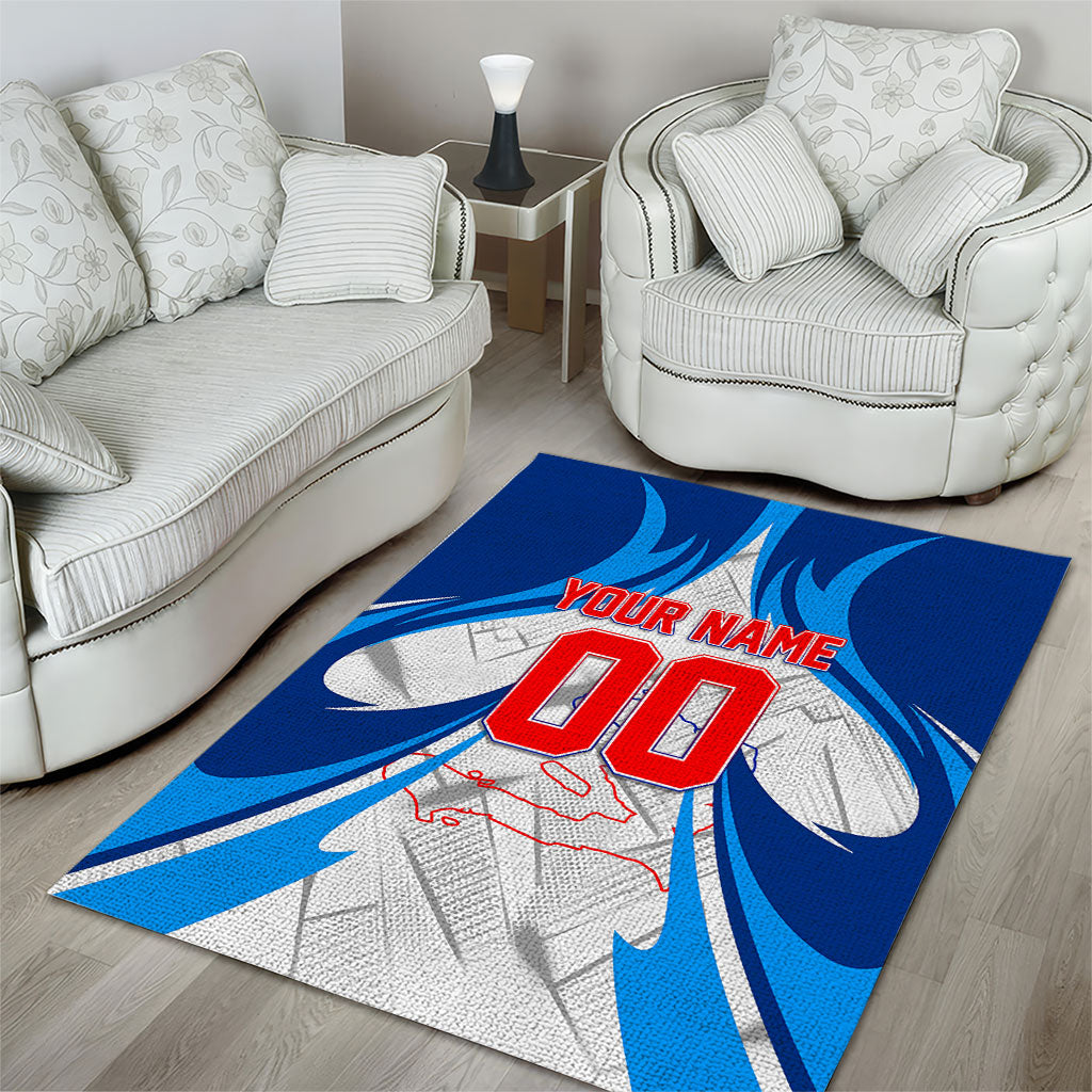 Personalized Haiti Football Champions Area Rug World Soccer Winning Trophy 2026