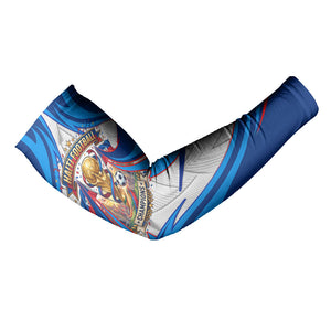 Personalized Haiti Football Champions Arm Sleeves World Soccer Winning Trophy 2026
