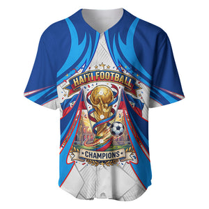 Personalized Haiti Football Champions Baseball Jersey World Soccer Winning Trophy 2026